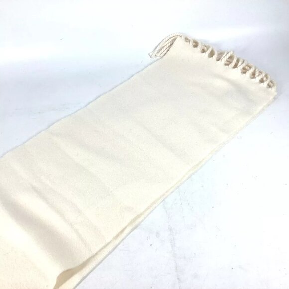 LOUIS VUITTON M79377 LV SKI Scarf-LV Ice Fringe LV logo Scarf wool White/Black - Picture 9 of 14